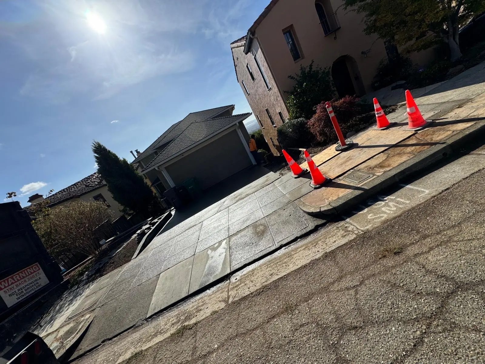 Certified PG&E secondary conduit installation trench dug to specification by Vertex General Contractor in the San Francisco Bay Area